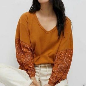 NWT Anthropologie Annette “Anne” Top Thermal Pullover Top